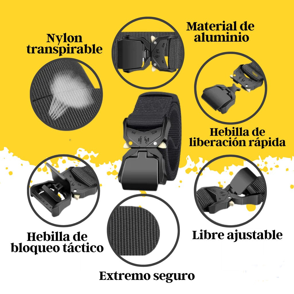 EL CINTURÓN TÁCTICO MÁS RESISTENTE. ¡Te durará toda la vida!