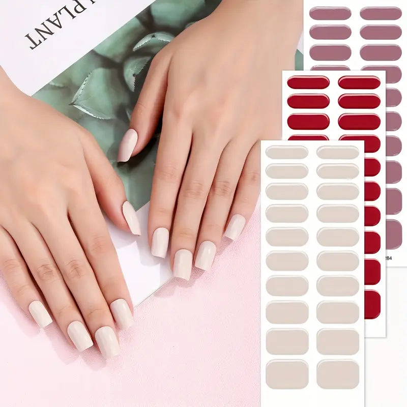 Kit Renovador de Uñas - Recupera tus Uñas al Instante (12 Stickers de Gel + Lámpara Endurecedora de uñas UV)