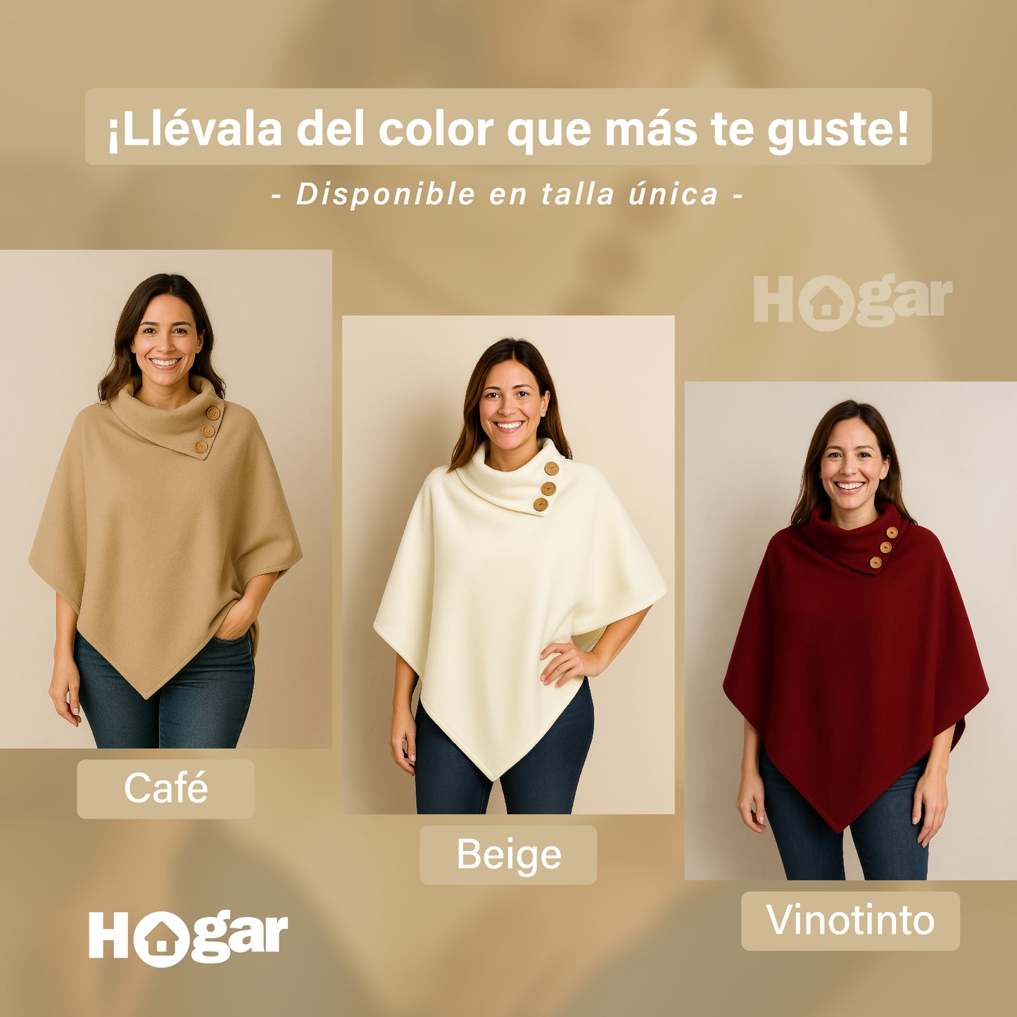 ¡No te demores más frente al espejo! Esta ruana te resuelve la pinta en un segundo – Ruana Polar