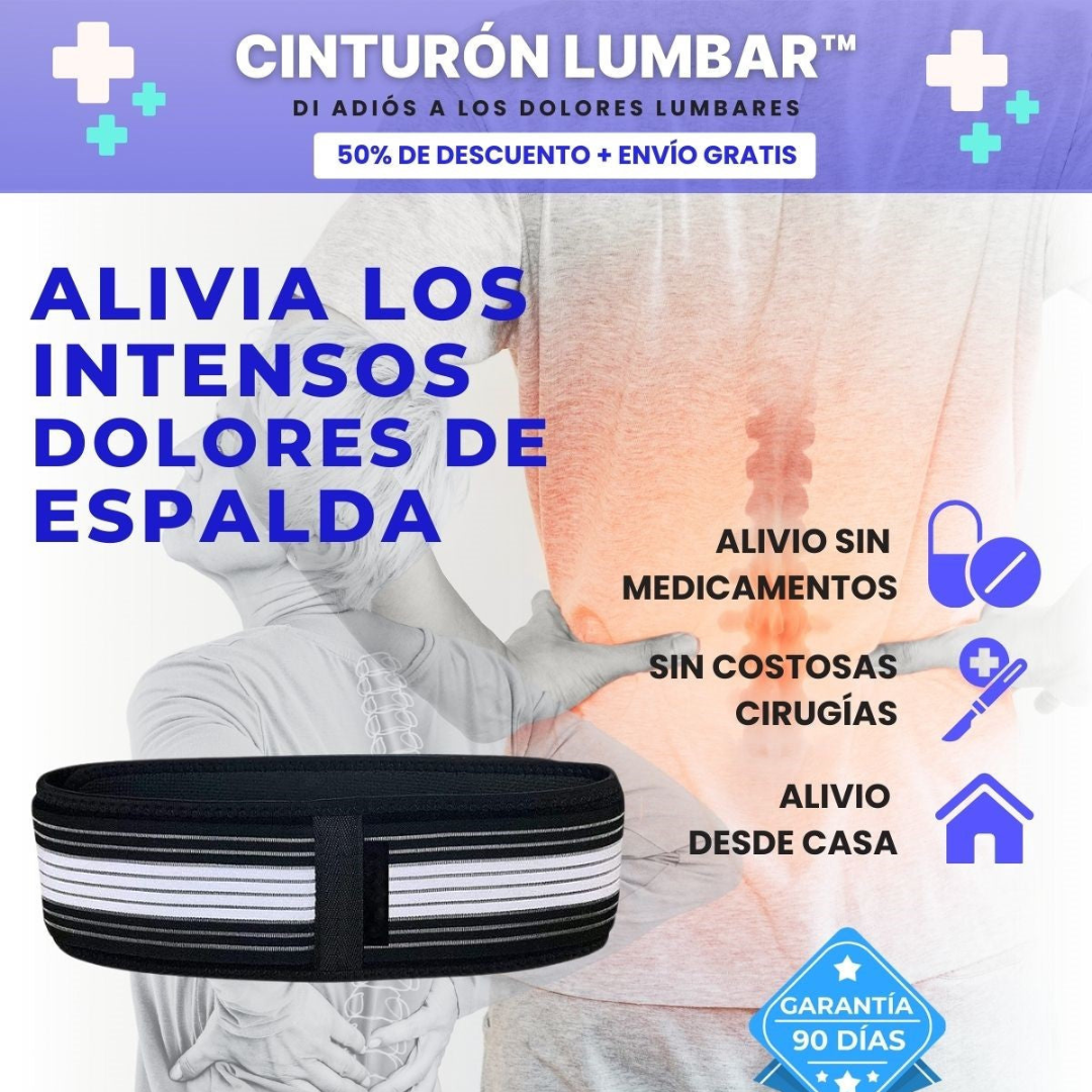 Cinturón Lumbar de Compresión 50% OFF - ¡La solución para tus dolores intensos!