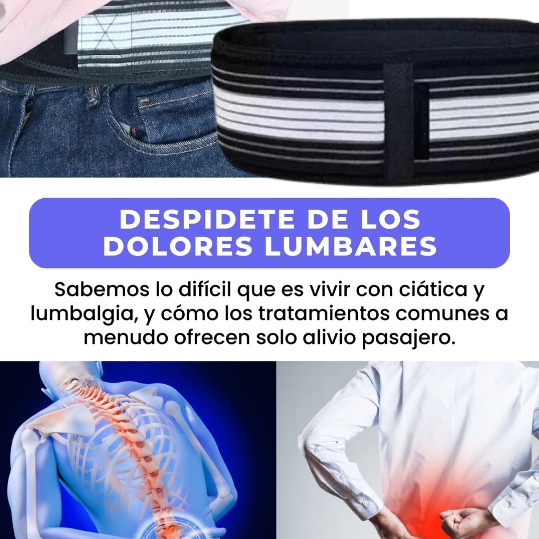 Cinturón Lumbar de Compresión 50% OFF - ¡La solución para tus dolores intensos!