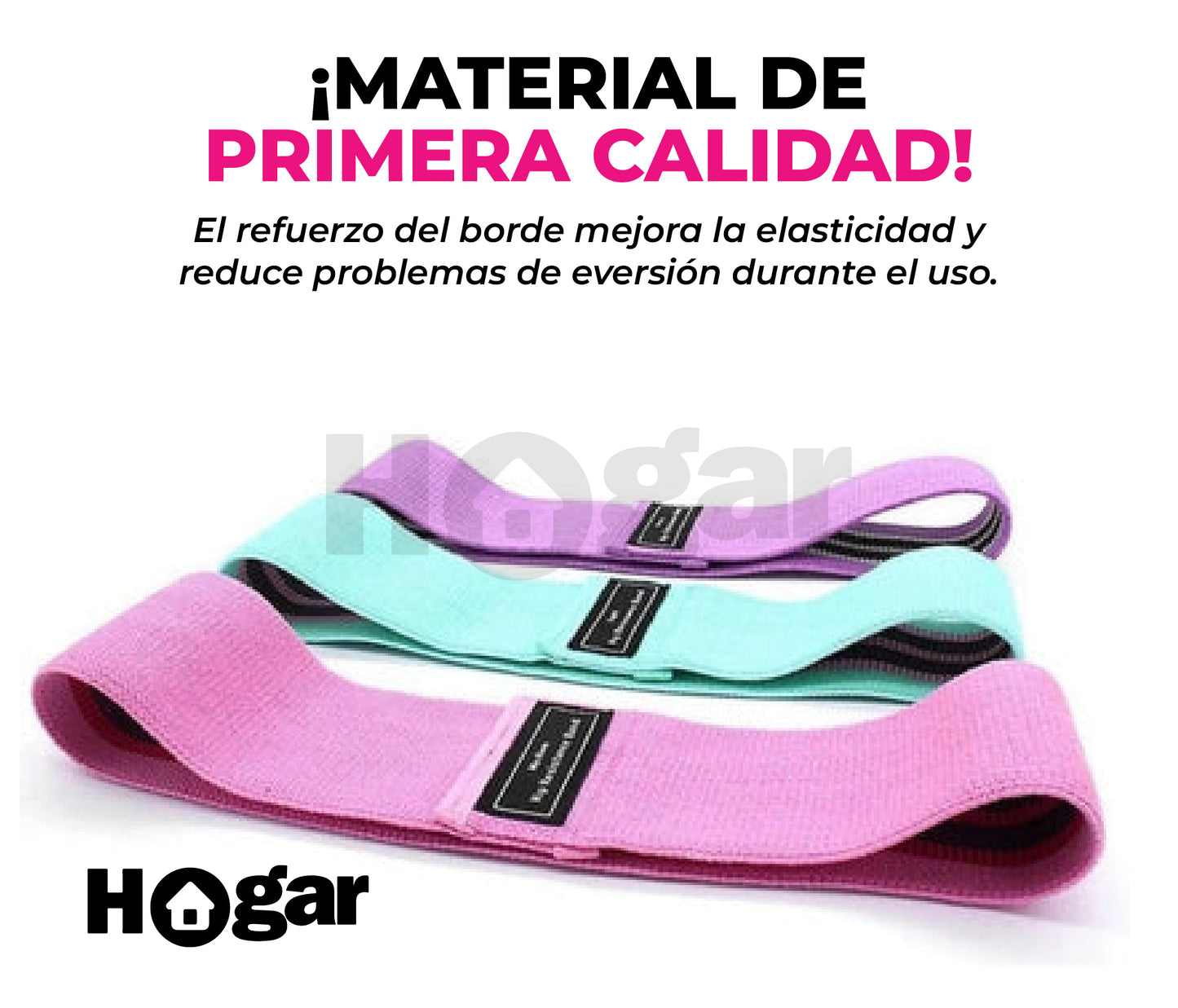 SÚPER KIT DE 3 BANDAS GLUTEOS Y PIERNAS + GUÍA DE EJERCICIOS + ENVIO GRATIS