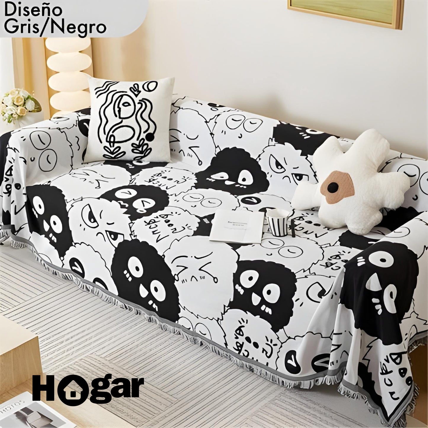 ¡Tu sofá siempre impecable! Di adiós a manchas, rasguños y desgaste. Cobertor Protector Artesanal para Sofá