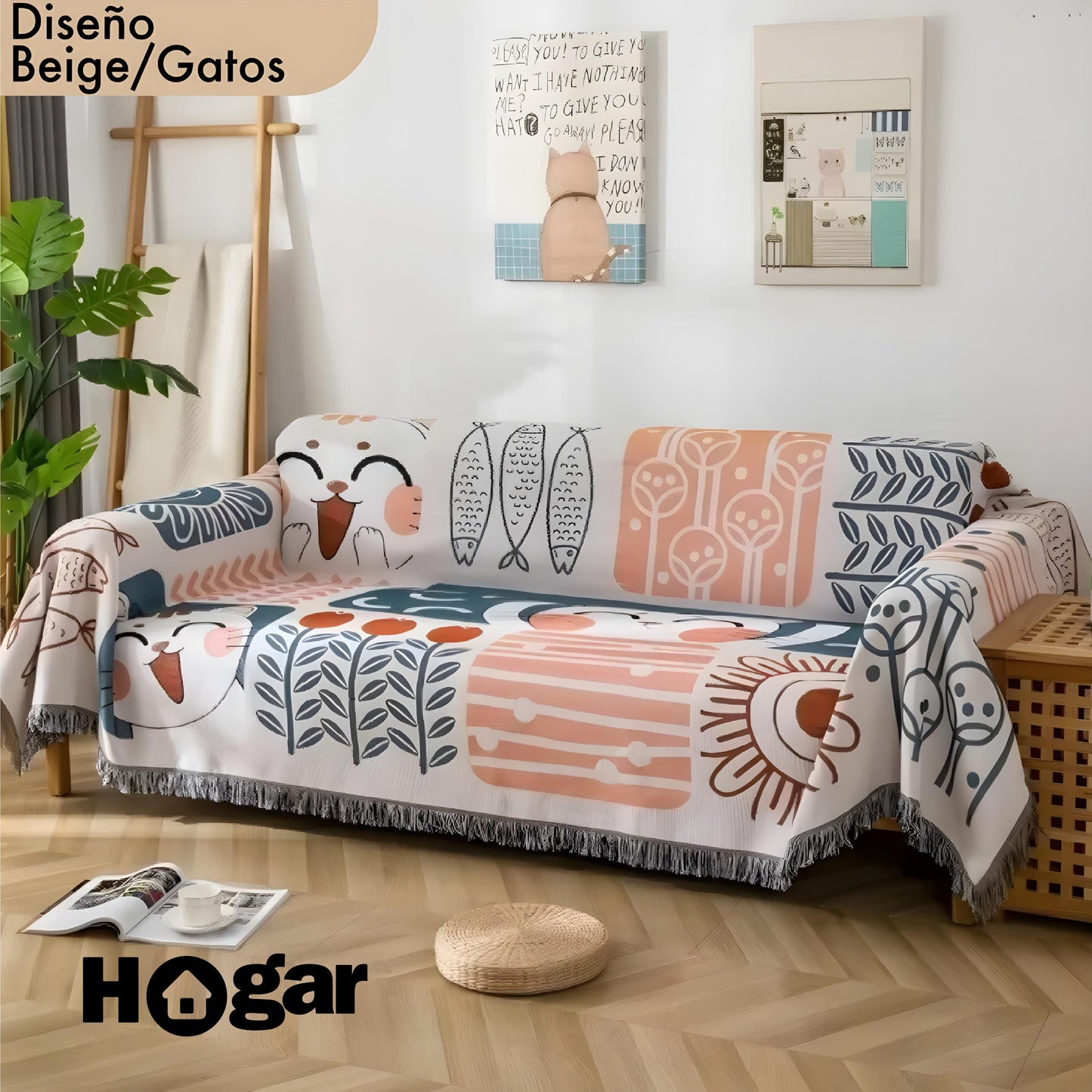 ¡Tu sofá siempre impecable! Di adiós a manchas, rasguños y desgaste. Cobertor Protector Artesanal para Sofá