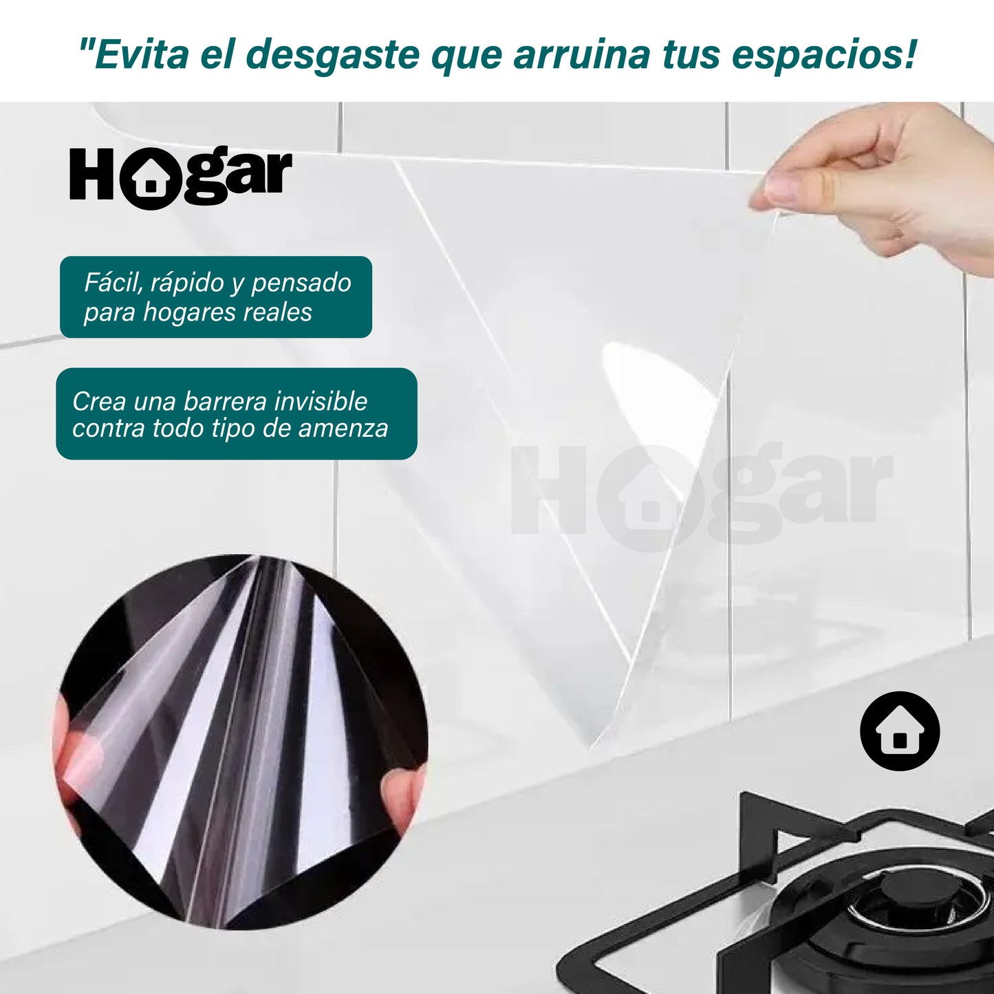 Pelicula Adhesiva Transparente Ultraresistente - La barrera invisible contra el desgaste diario del hogar