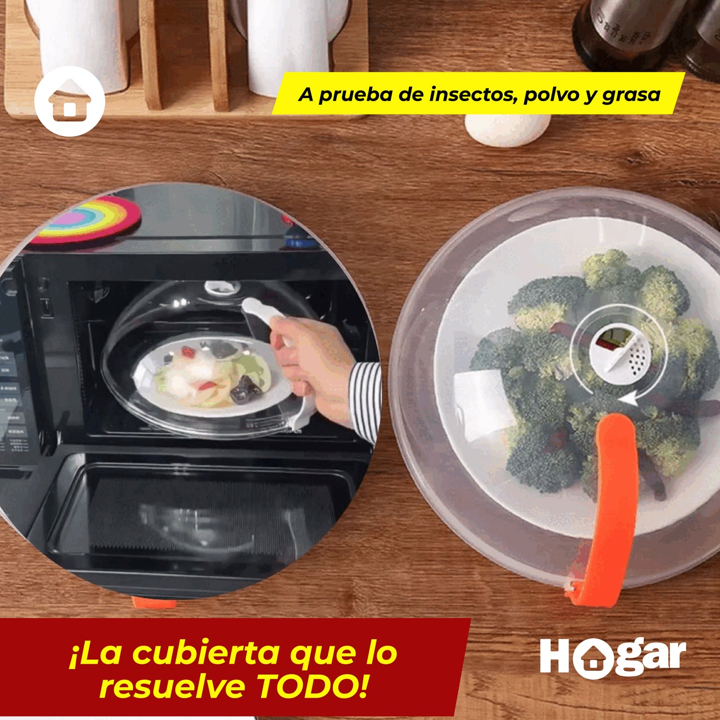 Cubierta Protectora para Microondas - Transparente, Resistente al Calor y Reutilizable (Oferta 2x1)