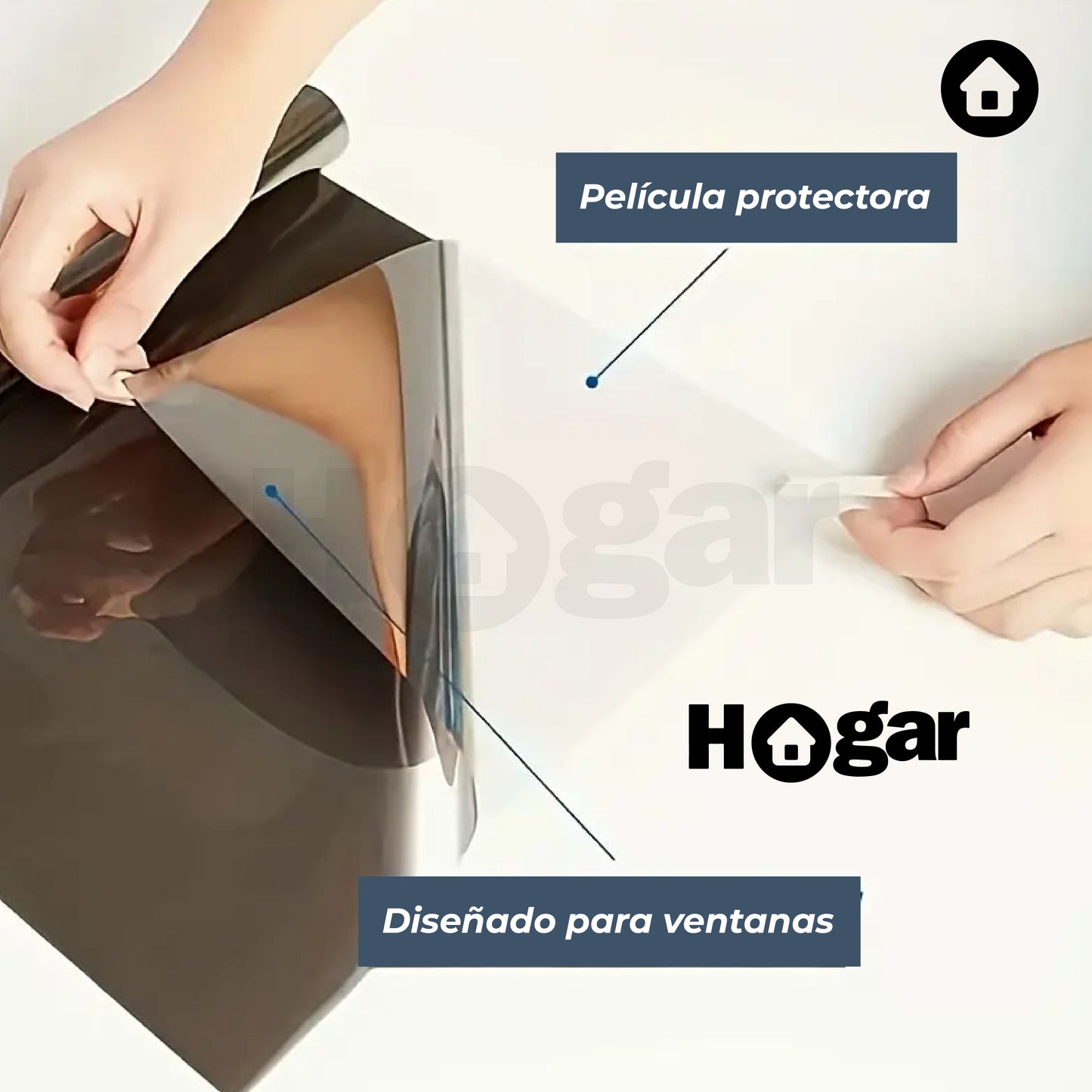 Película Adhesiva de Privacidad con Protección Solar - Sin calor, sin encierro, sin miradas