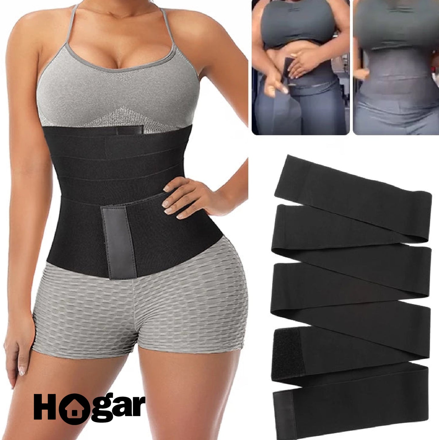 Faja Cinturilla Ajustable SlimFit ¡Dile adiós a las fajas incómodas! Ajusta, moldea y define tu cintura sin marcas ni opresión