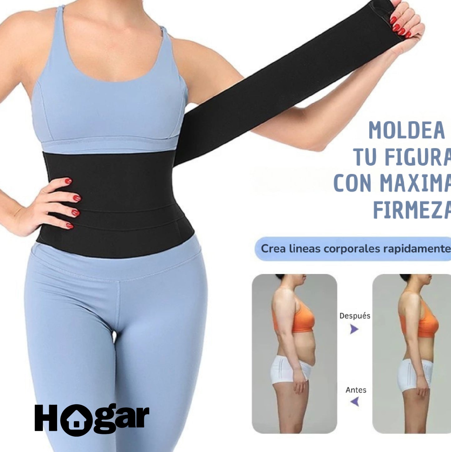 Faja Cinturilla Ajustable SlimFit ¡Dile adiós a las fajas incómodas! Ajusta, moldea y define tu cintura sin marcas ni opresión