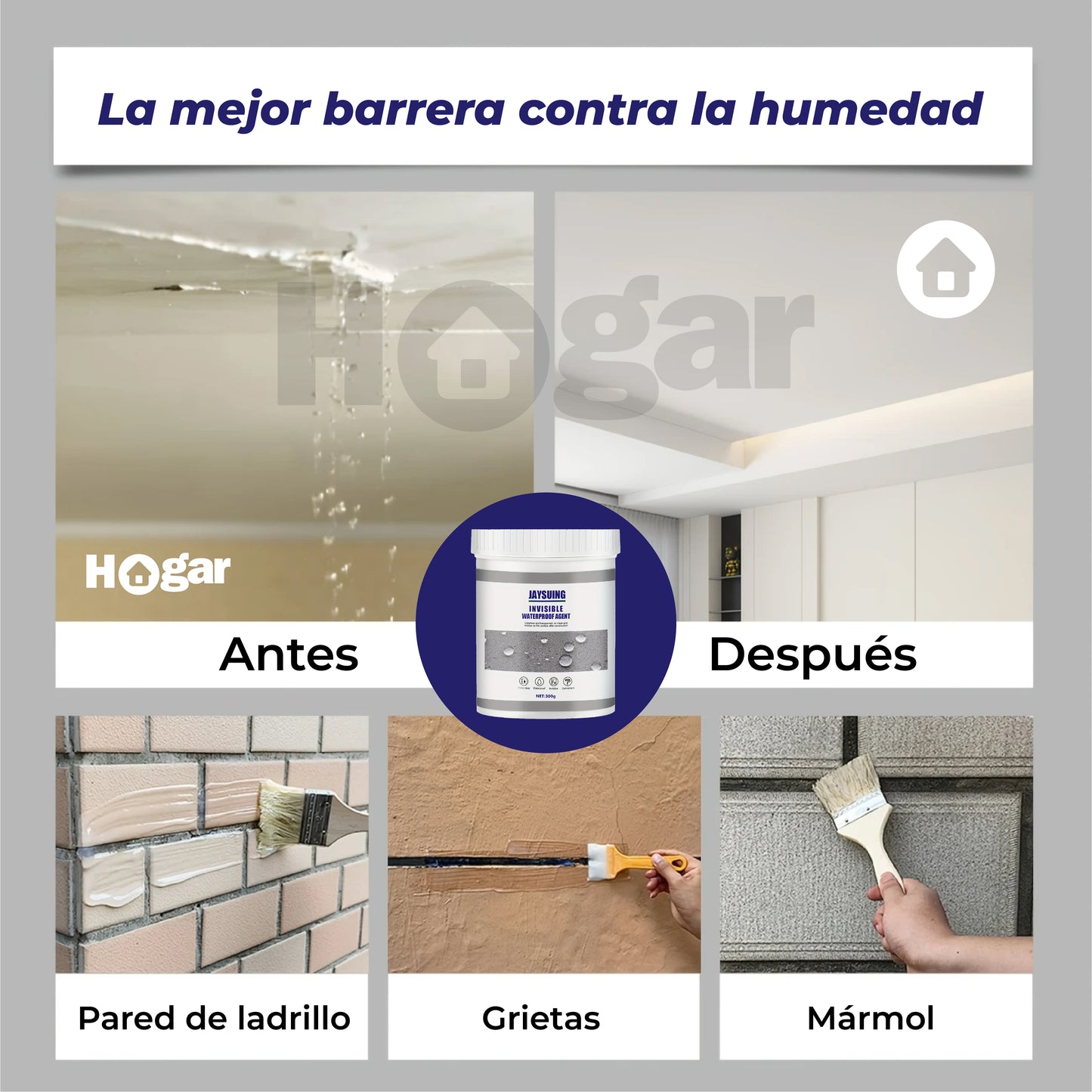 ¡Máxima protección! Impermeabilizante antihongos y antihumedad para el cuidado de tu familia