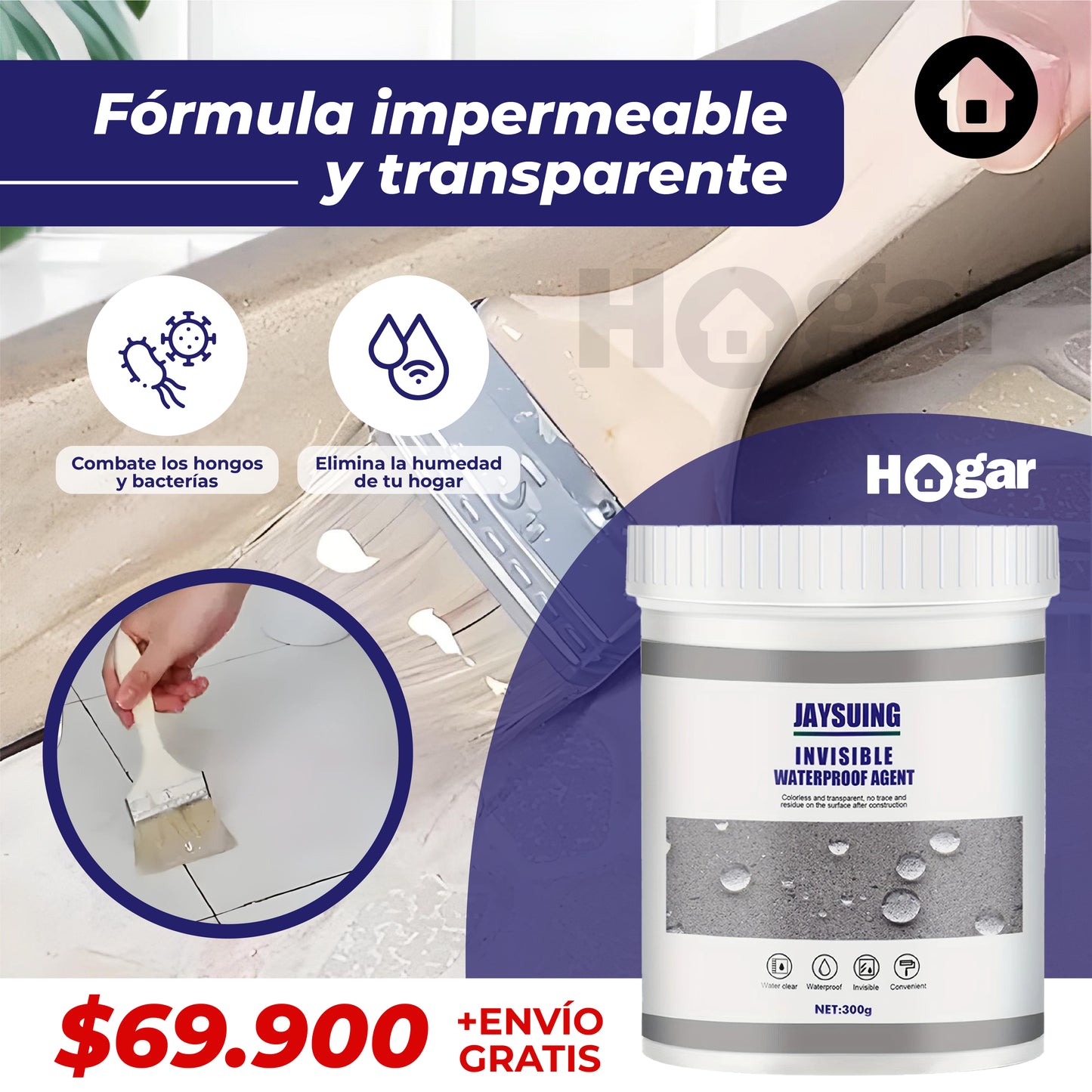 ¡Máxima protección! Impermeabilizante antihongos y antihumedad para el cuidado de tu familia