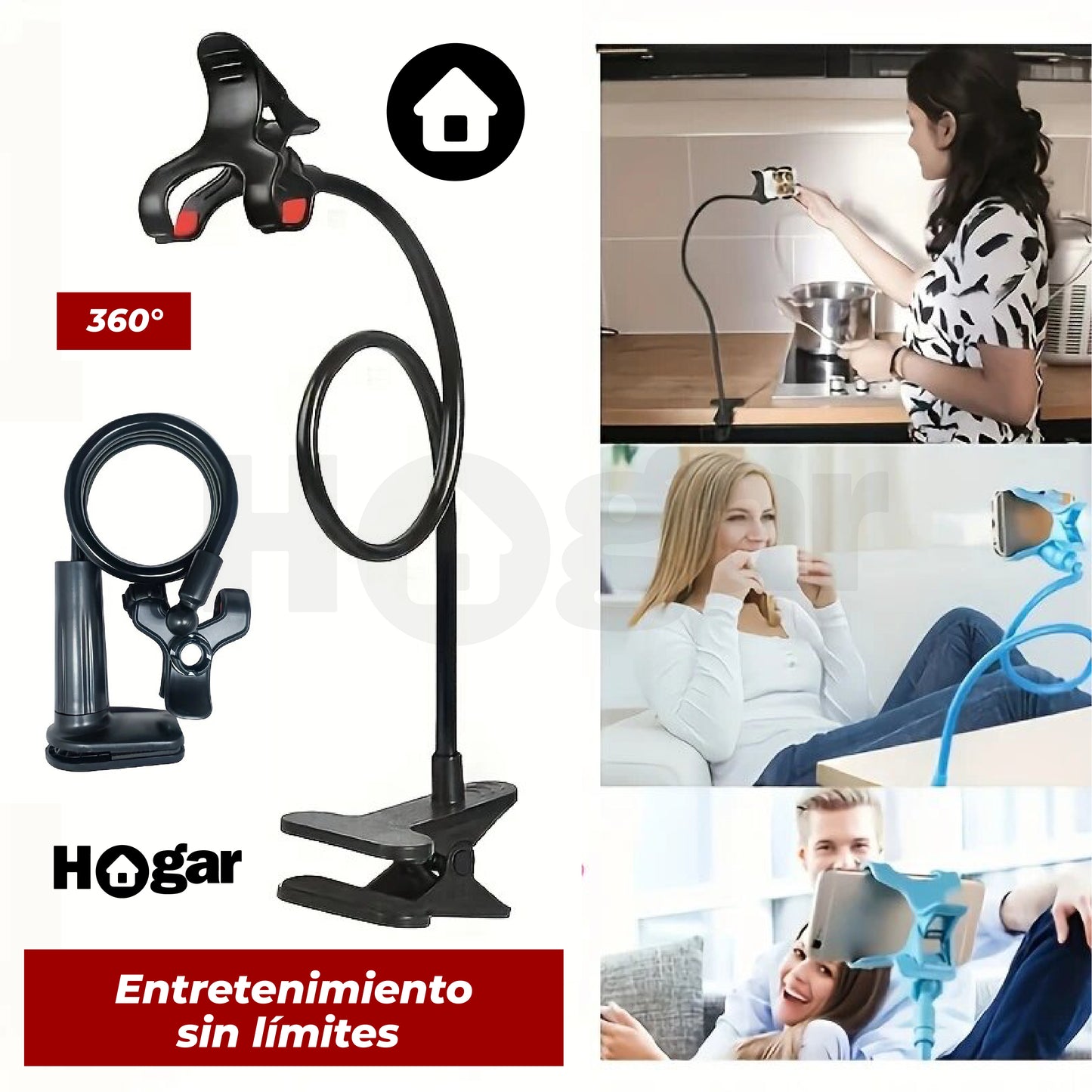 Cocina mientras disfrutas de tu novela favorita con Confortline®, un soporte multifuncional que te permite hacer varias cosas a la vez