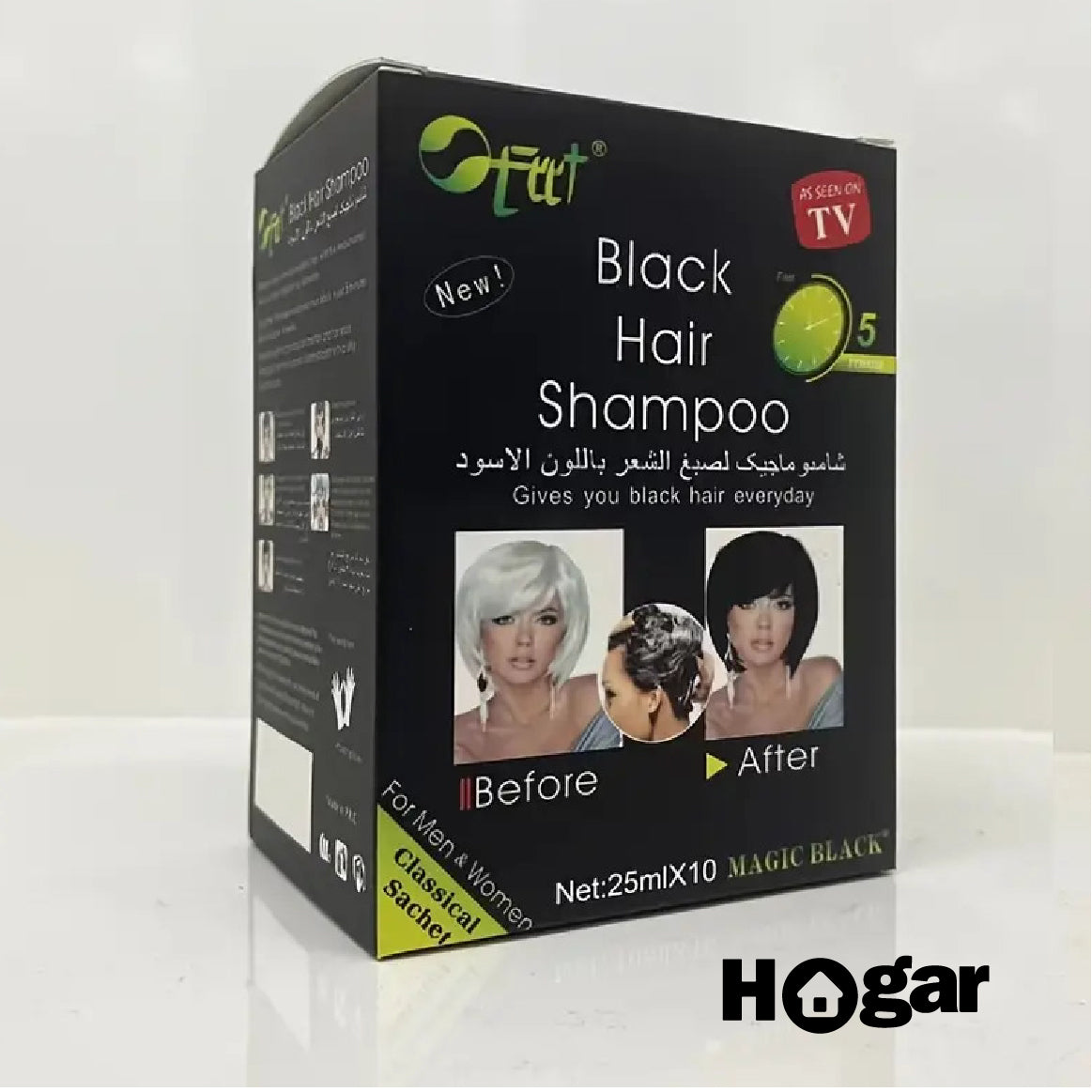 Shampoo Rejuvenecedor de Cabello CubreCanas Pro®️ PACK X 10 UNIDADES ¡Quítate unos cuantos años de encima!