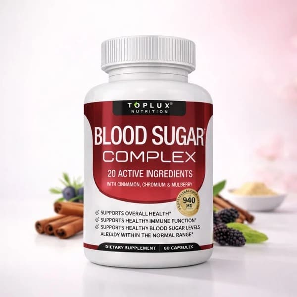 Frasco de Blood Sugar Complex de 60 cápsulas