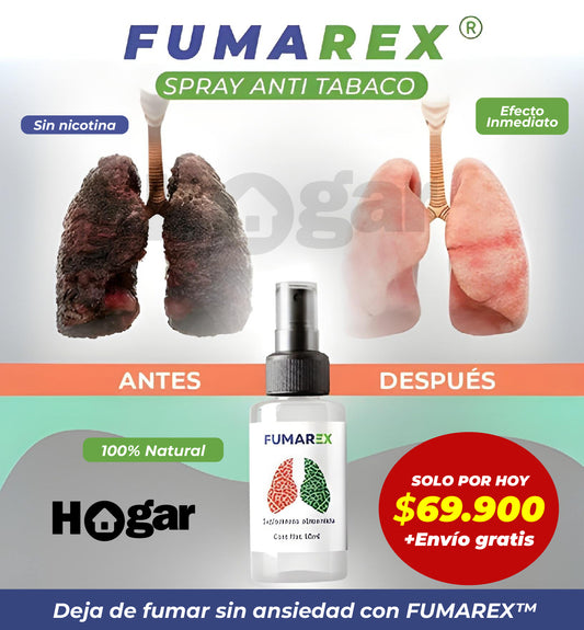 FUMAREX™️ ¡Solución natural para dejar de fumar al instante!