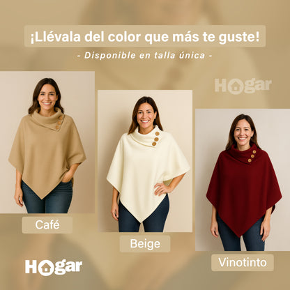 ¡No te demores más frente al espejo! Esta ruana te resuelve la pinta en un segundo – Ruana Polar