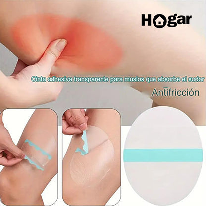 PACK X10 PARCHES ANTIFRICCIÓN PARA MUSLOS ¡No más piernas irritadas ni pantalones desgastados!