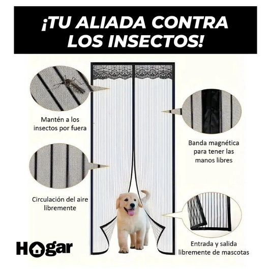 Cortina Magnética Para Puertas: protección contra plagas ¡Aire fresco sí, mosquitos no❌!
