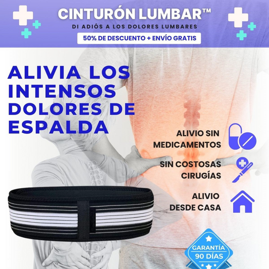 Cinturón Lumbar de Compresión 50% OFF - ¡La solución para tus dolores intensos!