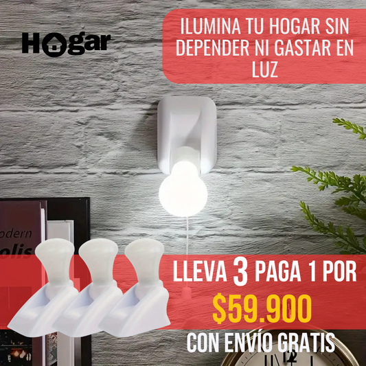 (PROMOCIÓN 3X1) Bombillo LED Portátil AHORRALUX ® - El Bombillo Que Ahorra Dinero