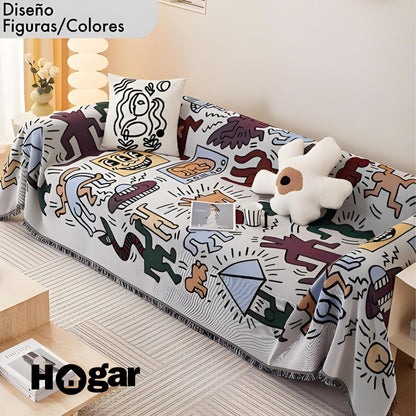¡Tu sofá siempre impecable! Di adiós a manchas, rasguños y desgaste. Cobertor Protector Artesanal para Sofá