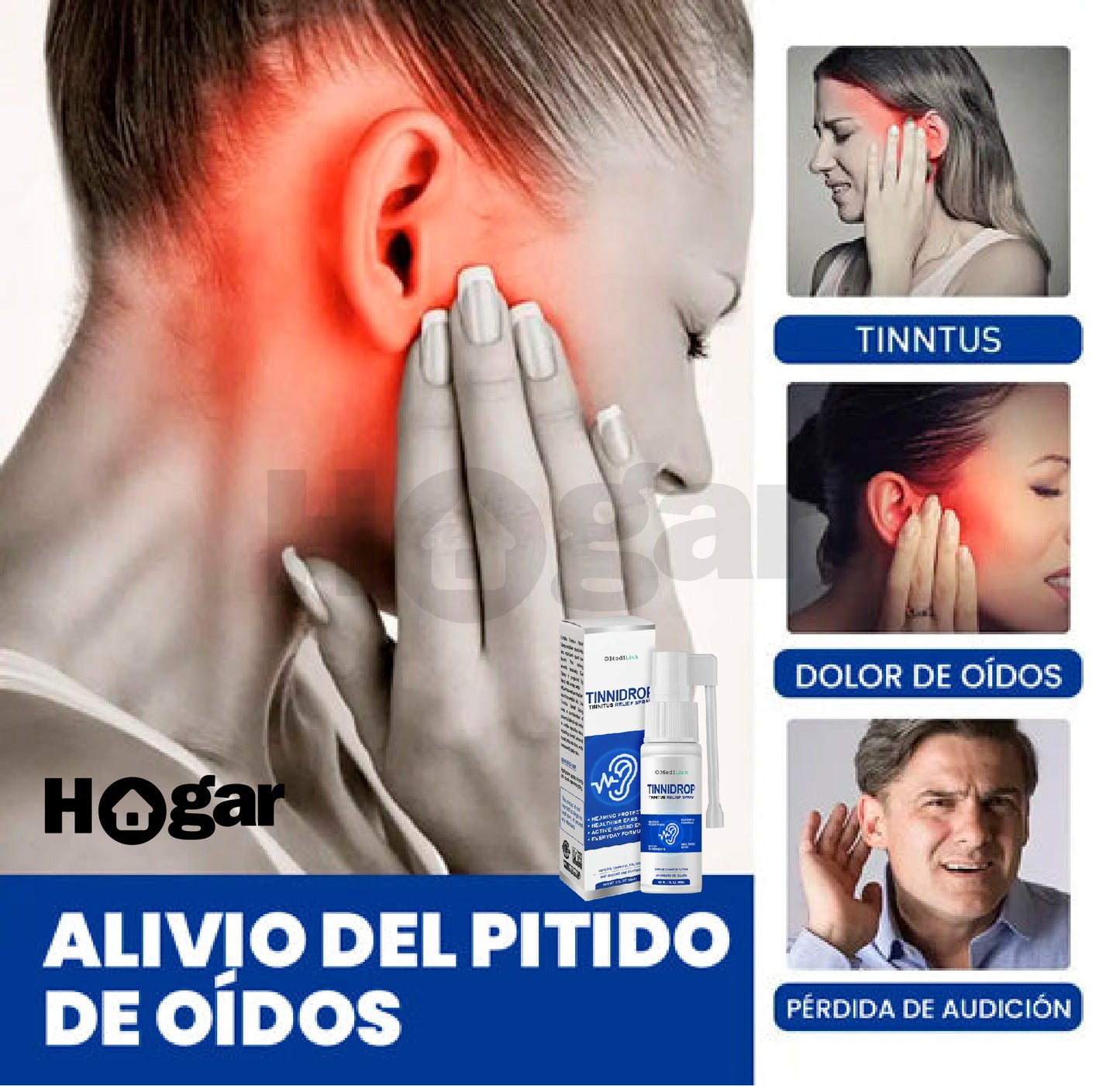 Tinnidrop® | Spray Eliminador de dolor de oídos