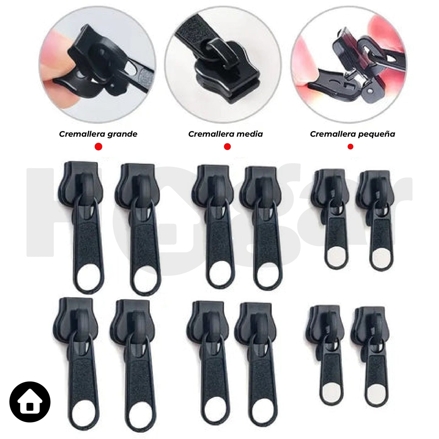 Kit x6 Reparador de Cremallera ¡Restaura tus pantalones sin ser un profesional!