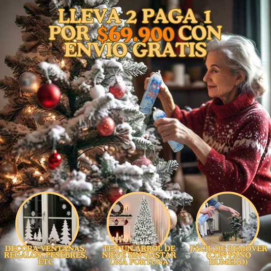 Nieve Mágica ® ¡La Forma Más Fácil de Tener una Navidad Envidiable sin Gastar de Más! (Hoy Oferta 2x1)