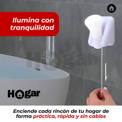 OFERTA 3X1 MAXILUM - Bombillo portátil multifuncional para hogar de fácil instalación, sin cables e indestructible
