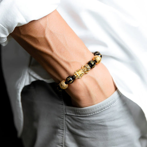 Pulsera Obsidiana Feng Chui - Atrae Riqueza