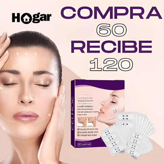 OFERTA 2x1 | FACE LIFTING PATCH® 120 Unidades de Parches invisibles de estiramiento facial