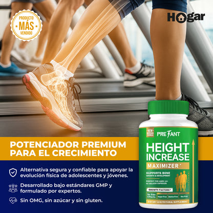 Maximizador De Crecimiento Pretant™️ – ¿Tu hijo no crece como los demás? Apoya su estatura después de los 14 sin hormonas ni riesgos