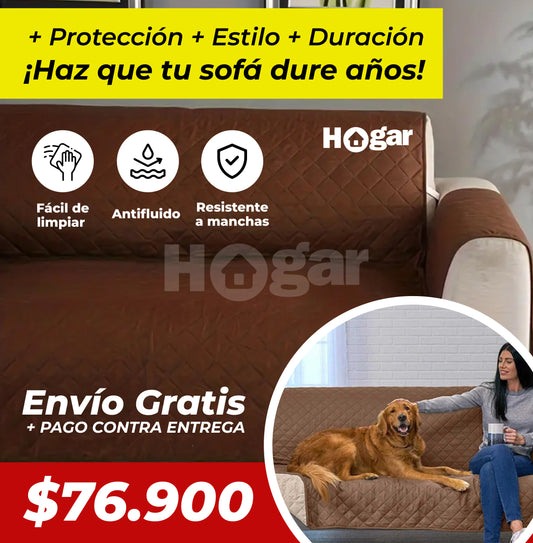 ADIÓS MANCHAS, PELOS Y DESGASTE: Protege tu sofá y alarga su vida por años - Protector para Sofá Impermeable Doble Faz