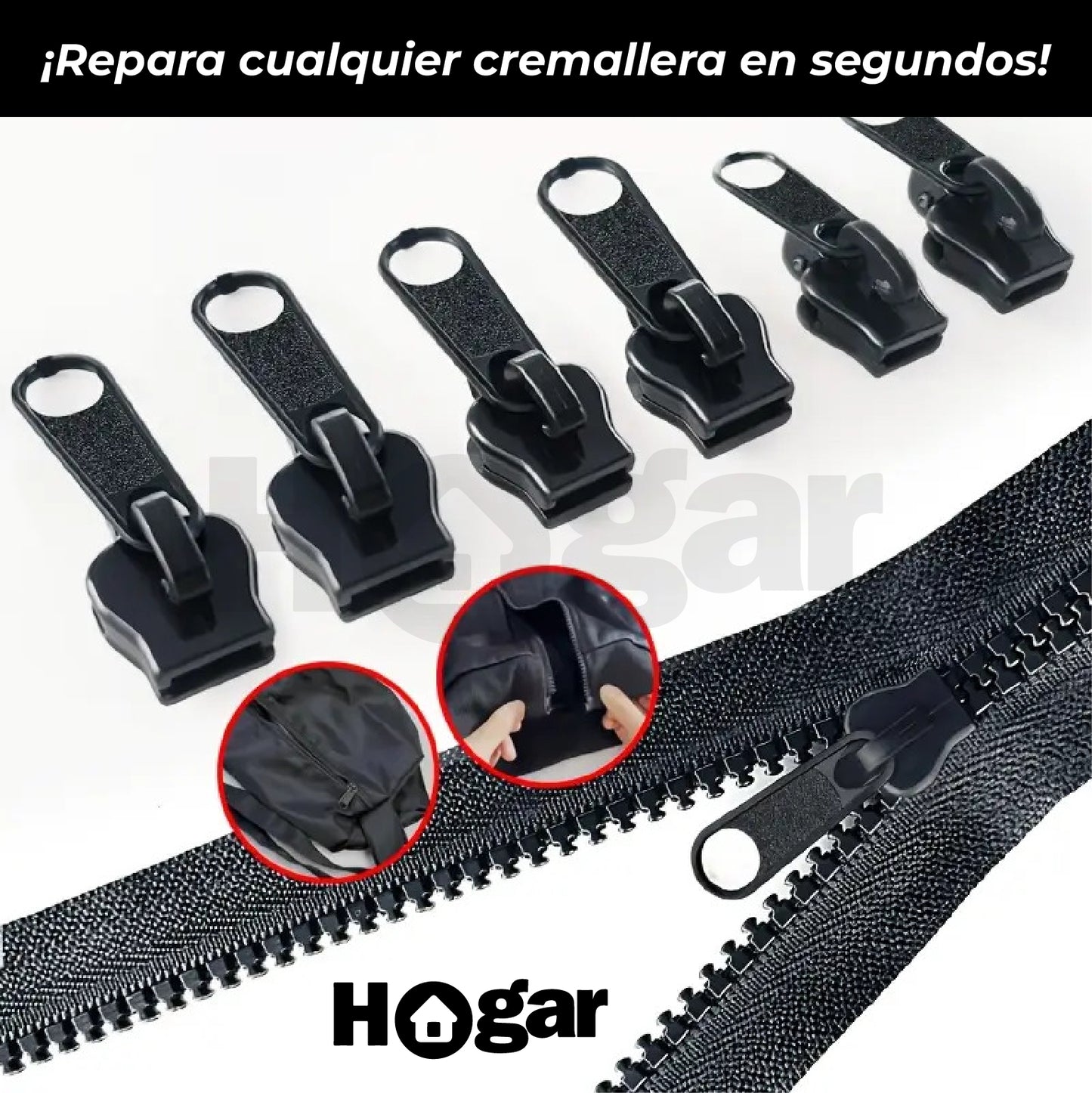 Kit x6 Reparador de Cremallera ¡Restaura tus pantalones sin ser un profesional!