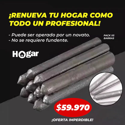 Pack x5 barras de soldadura RepairPro® La herramienta definitiva para reparar objetos en casa ¡Renueva tu hogar como todo un profesional!