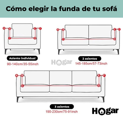 ¡RENUEVA Y PROTEGE TU SOFÁ AL INSTANTE! Fundas ajustables a la forma de tu sofá con estilo y comodidad