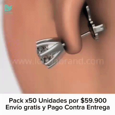 PACK X50 SOPORTE ULTRA FIRME  PARA LÓBULOS OREJAS ¡Tus aretes favoritos sin desgarres ni molestias!